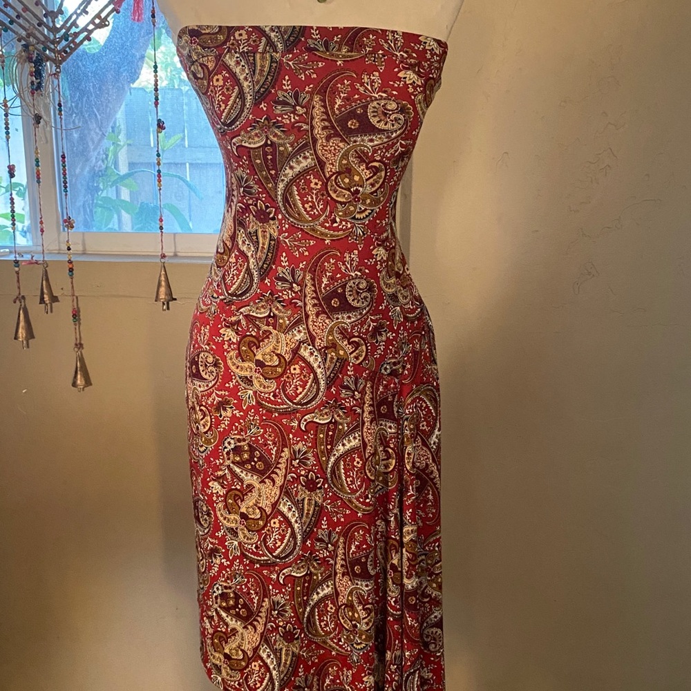 Strapless summer dress
